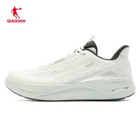 乔丹 跑步鞋男款2025夏季透气缓震户外软底综训运动鞋 QDE183253807皓月灰/芦灰绿