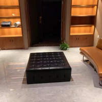 广视杰 方形沙发凳 皮革