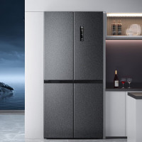 康佳（KONKA）488升智能双变频一级能效风冷无霜除菌净味超薄嵌入十字对开门四门电冰箱BCD-488WEGQ4SP