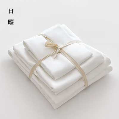 日暿RX-007纯棉纯色四件套 白色