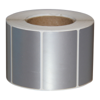 海格利 HGL-12 标签标贴 PVC 50mm*80mm 200张/卷(计价单位:卷) 银色