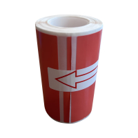 海格利 HGL-15 标签标 PVC 30*45+45mm 200张/卷(计价单位:卷) 红色