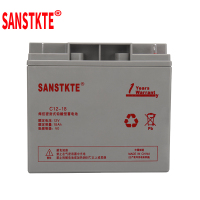 SANSTKTE胶体铅酸免维护蓄电池UPS电源12V18AH安防消防EPS通信基站通用C12-18