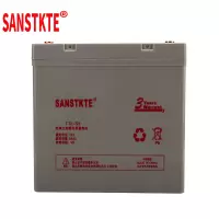 SANSTKTE光伏太阳能电瓶12V55AH免维护铅酸蓄电池UPS路灯照明门禁应急备用T12-55