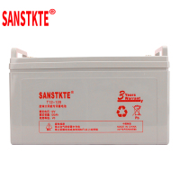 SANSTKTE太阳能大容量免维护胶体蓄电池12V120AH发电系统路灯电瓶T12-120