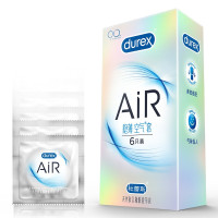 杜蕾斯durex AiR隐薄空气套6只装 至薄幻隐装 男用套 超薄 计生用品