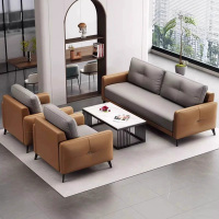 办公沙发简约商务接待室小户型休息双人位办公室沙发现代简约舒适办公沙发 双人位 张