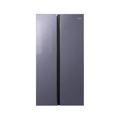 奥马(Homa)455升对开门双开门两门家用冰箱风冷无霜59厘米超薄家用一级双变频 玻璃面板 BCD-455WKPG/B