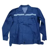 牛仔电焊工作服套装春秋款加厚牛仔劳保服电焊劳保工作服 KQNZ-001