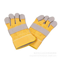 康琪世家 帆布衬牛皮手套 KQST-022 双