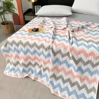 汉司家纺 150*200cm 纯棉四季通用舒适毛毯1.00 件/条 (计价单位:条)浅蓝色