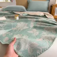 汉司家纺 HANSI-88 六层纱布午休毯 150*200cm(计价单位:条)薄荷绿
