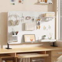 舒巧桌面置物架磁吸洞洞板家用立式桌上书架宿舍办公室书桌收纳展示架