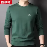 恒源祥时尚圆领卫衣男2023秋冬季新款休闲运动打底衫长袖男士t恤