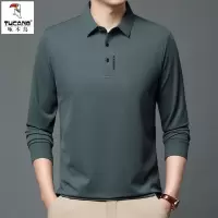 啄木鸟男士长袖t恤polo衫秋冬季休闲轻商务打底衫时尚翻领正装