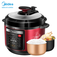 美的(Midea)电压力锅 YL50Simple105 家用5L一锅双胆家用多功能预约高压锅 微电脑开盖收汁