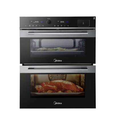 美的(Midea) BS50D0W美的嵌入式蒸箱烤箱一体机双腔蒸烤箱家用多功能蒸烤二合一蒸烤分区同步烹饪