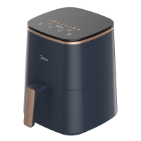 美的(Midea)MF-KZC4001空气炸锅 家用智能无油煎炸锅多功能全息触屏4L容量不粘锅电炸锅