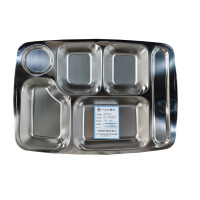 海铁科技304不锈钢餐盘六格 1.0厚/个