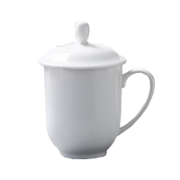 海铁科技陶瓷带盖茶杯350ml/个