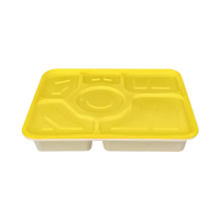 海铁科技一次性锁扣餐盒六格(300套)/箱