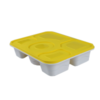 海铁科技一次性锁扣餐盒五格/个