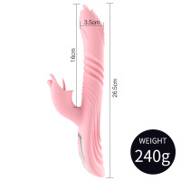 恬心棒-粉色 久爱女用震动棒伸缩充电仿真假JJG点自慰器男成人情趣用品成人情趣用品