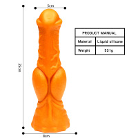 马大-中号 久爱仿真动物阳具情趣后庭肛塞自慰假阳具成人用品ebay跨境成人情趣用品