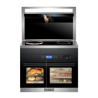 欧诚71TZK纯电集成灶家用一体灶双层保洁柜变频大吸力语音体感电磁炉电陶炉厨房大容量嵌入式蒸烤箱保洁柜抽油烟机燃气灶一体