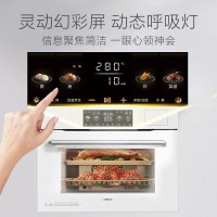 老板(ROBAM)盐系G1系列蒸烤炸一体机C90D-G1火山岩黑