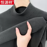 恒源祥男士德绒打底衫秋冬加厚保暖上衣双面绒卫衣长袖t恤半高领
