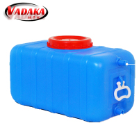 VADAKA农具卧式塑料储水桶特厚蓝卧方90斤个