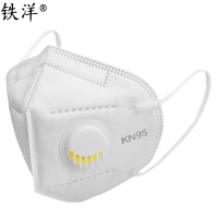铁洋 五层挂耳式口罩 KN95有呼吸阀 10个/包