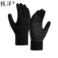 铁洋 可触屏冬季保暖手套 棉手套 羊驼绒针织加厚-02 双
