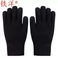 铁洋 可触屏冬季保暖手套 棉手套 北极绒双层加厚 双