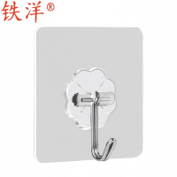 铁洋 挂钩 粘钩 6*6cm特粘80丝亚克力挂钩 个