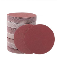 铁洋 背绒砂纸片 植绒砂纸片 4寸100mm 60目红砂 片