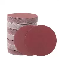 铁洋 背绒砂纸片 植绒砂纸片 4寸100mm 60目红砂 片