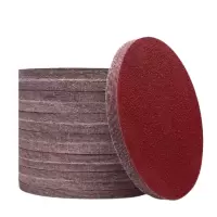 铁洋 背绒砂纸片 植绒砂纸片 5寸125mm 40目红砂 片