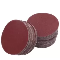 铁洋 背绒砂纸片 植绒砂纸片 5寸125mm 60目红砂 片