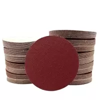 铁洋 背绒砂纸片 植绒砂纸片 2寸50mm80目红砂 片