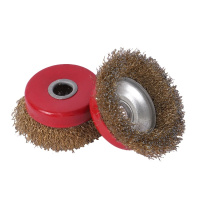 铁洋 钢丝轮 碗型钢丝轮 100型红碗(内孔孔径10mm) 个