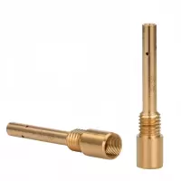 铁洋 二保焊枪连接杆 500A黄铜内丝 个