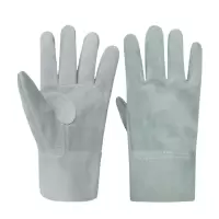 铁洋 电焊手套 牛二层皮短款25CM 双