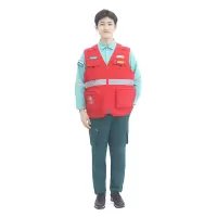 燕舞BD2EX323231R1F通用服务队马甲160-185(计价单位:件)红色