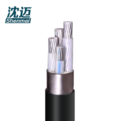 沈迈 铝芯铠装电缆 ZC-YJLV22-0.6/1KV-3*120+1*70mm² /米