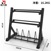 康力强杠铃片架子家用商用奥杆杠铃片收纳架可移动健身铃片存储架车(多功能哑铃杠铃收纳架)