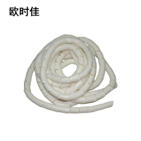 欧时佳阻燃缠绕管 乳白色 PE材质 公称外径25mm 千克