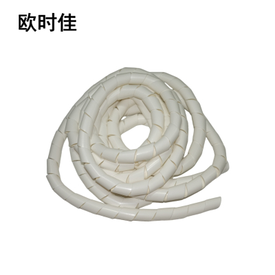欧时佳阻燃缠绕管 乳白色 PE材质 公称外径18mm 千克