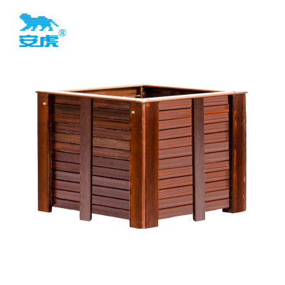 安虎 户外防腐木花箱 100*100*80cm 个